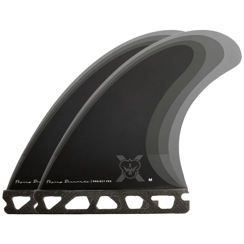 Load image into Gallery viewer, Flying Diamonds FDX-1 Single Tab Tri-Quad Fin Set 3
