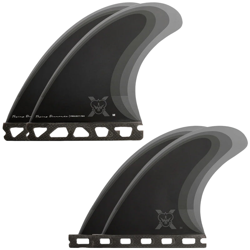 Load image into Gallery viewer, Flying Diamonds FDX-1 Single Tab Tri-Quad Fin Set 2

