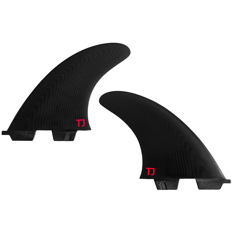 Load image into Gallery viewer, Flying Diamonds Taylor Jensen Double Tab Quad Rear Fin Set
