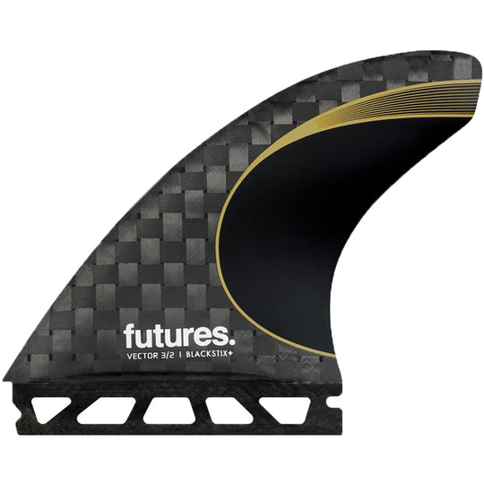 Futures Fins Vector 3/2 Blackstix+ Tri Fin Set