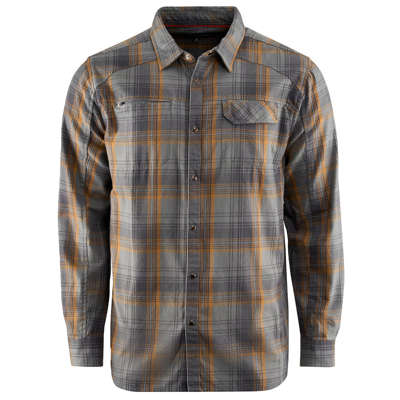 Load image into Gallery viewer, Grundéns Dispatch Long Sleeve Button-Up Flannel Shirt 1
