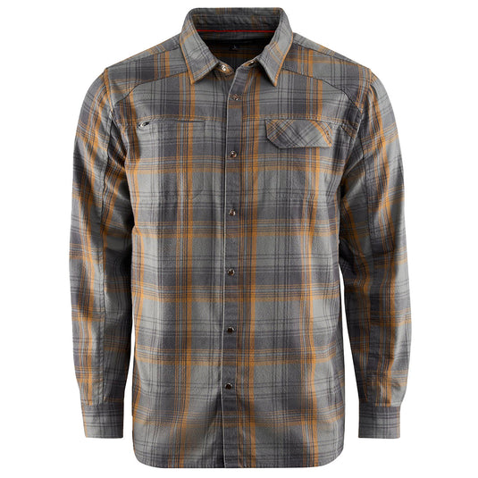 Grundéns Dispatch Long Sleeve Button-Up Flannel Shirt 1