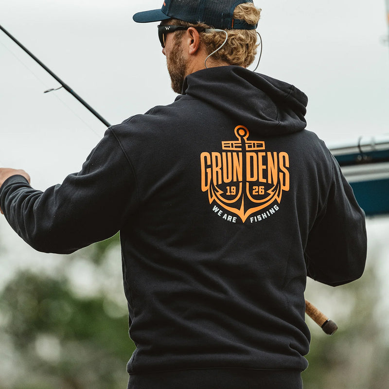 Load image into Gallery viewer, Grundéns Displacement DWR Logo Anchor Pullover Hoodie
