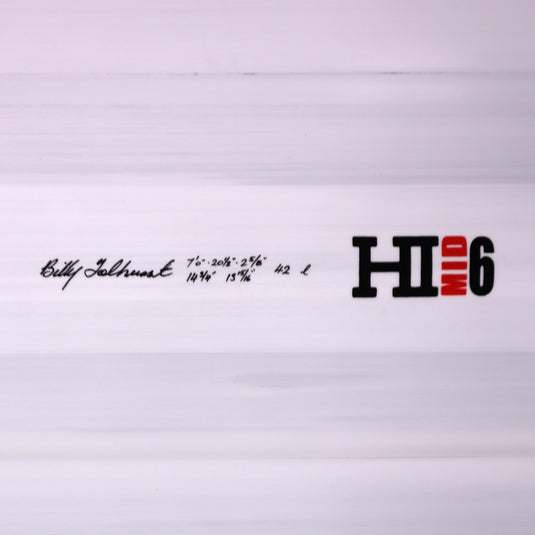 Harley Ingleby Mid 6 Thunderbolt Red 7'0 × 20 ½ × 2 ⅝ Surfboard - Candy/White