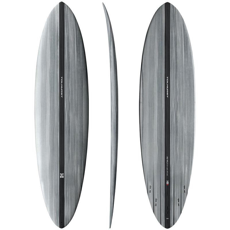 Load image into Gallery viewer, Harley Ingleby Mid 6 Mini Thunderbolt Black Surfboard
