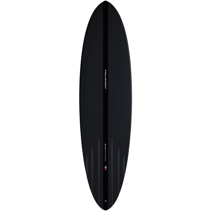 Load image into Gallery viewer, Harley Ingleby Mid 6 Mini Twin Thunderbolt Black Surfboard
