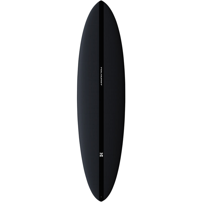 Load image into Gallery viewer, Harley Ingleby Mid 6 Mini Twin Thunderbolt Black Surfboard
