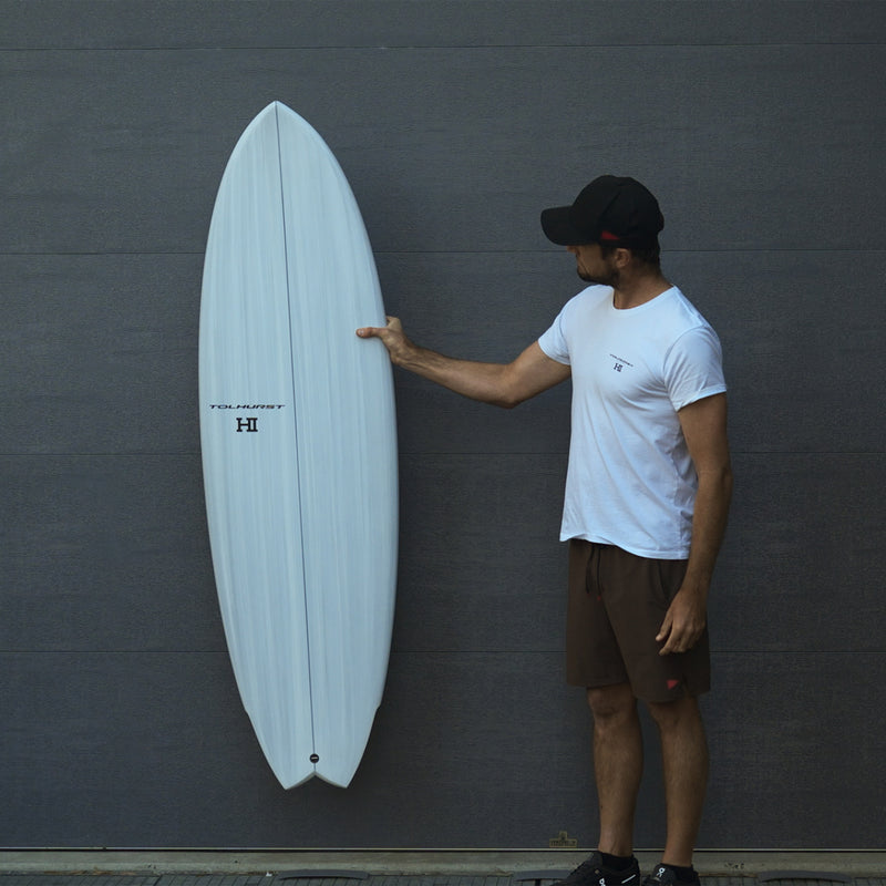 Load image into Gallery viewer, Harley Ingleby Series HIBT 3+3 Thunderbolt Red 6'0 x 20 x 2 ⅝ Surfboard - White/Red
