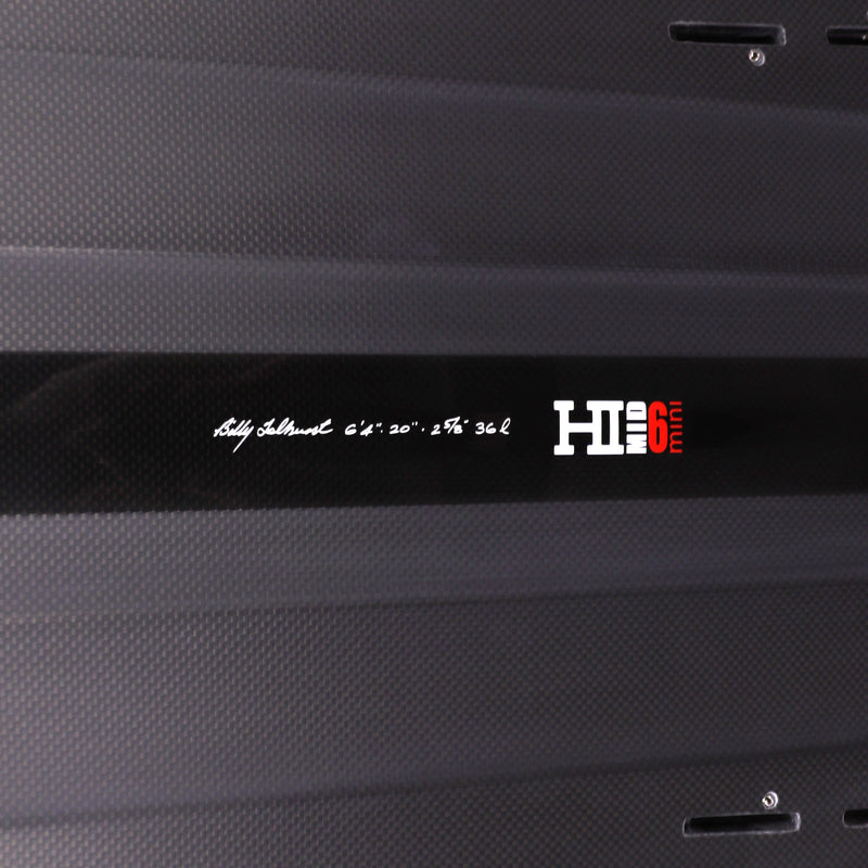 Load image into Gallery viewer, Harley Ingleby Series Mid 6 Mini Thunderbolt Black 6'4 × 20 × 2 ⅝ Surfboard - Full Carbon 4
