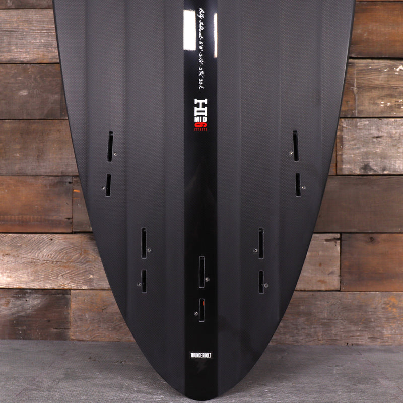 Load image into Gallery viewer, Harley Ingleby Series Mid 6 Mini Thunderbolt Black 6'8 × 20 ¼ × 2 11/16 Surfboard - Full Carbon 3

