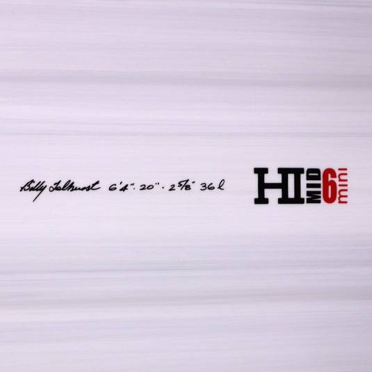 Harley Ingleby Series Mid 6 Mini Thunderbolt Red 6'4 x 20 x 2 ⅝ Surfboard - Candy/White • DAMAGED