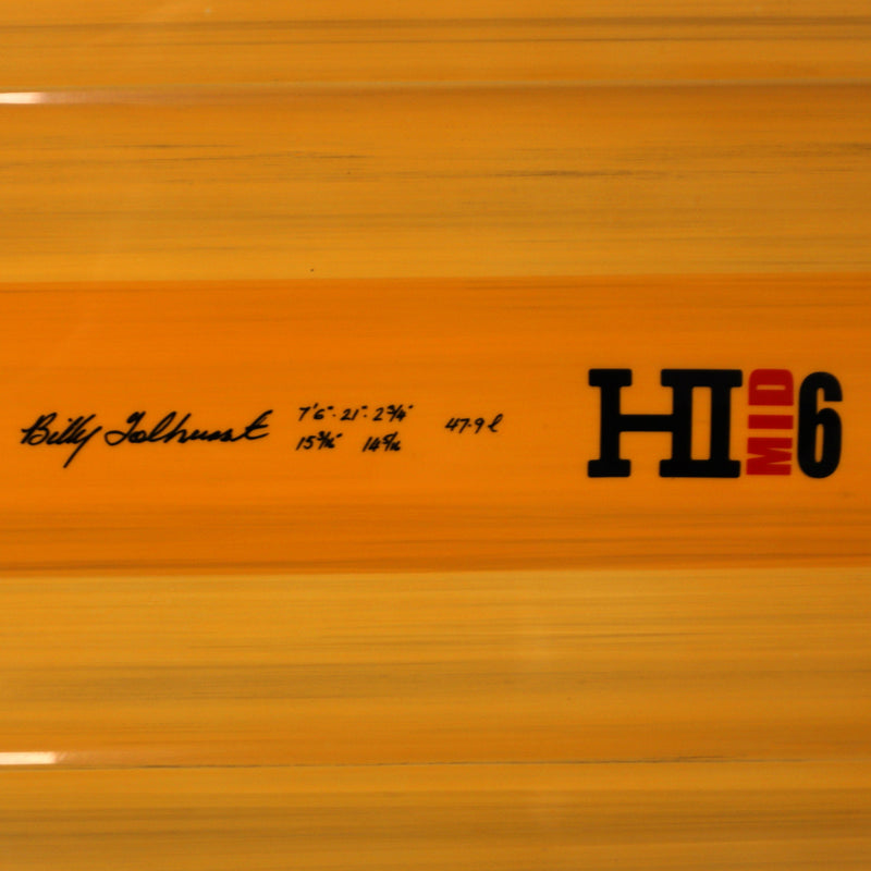 Load image into Gallery viewer, Harley Ingleby Series Mid 6 Thunderbolt Red 7'6 × 21 × 2 ¾ Surfboard - Orange 4
