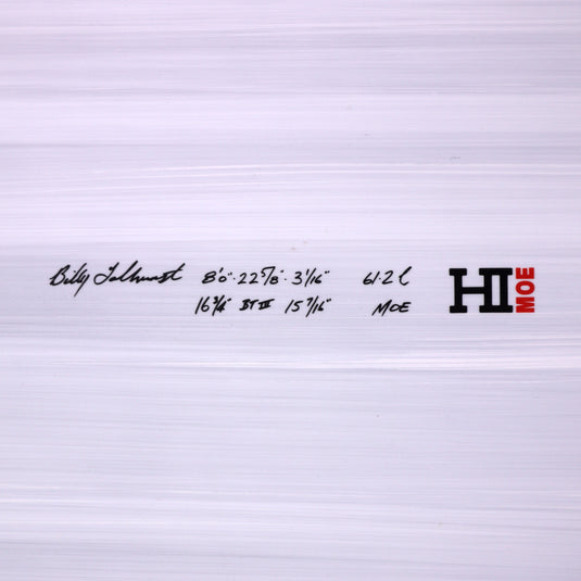 Harley Ingleby Moe Thunderbolt Red 8'0 × 22 ⅝ × 3 1/16 Surfboard - Candy/White 4