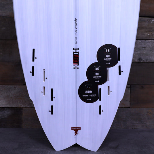 Harley Ingleby Series HIBT 3+3 Thunderbolt Red 6'0 x 20 x 2 ⅝ Surfboard - White/Red