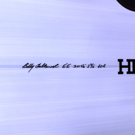 Harley Ingleby Series HIBT 3+3 Thunderbolt Red 6'6 x 20 ⅝ x 2 3/16 Surfboard - White/Blue