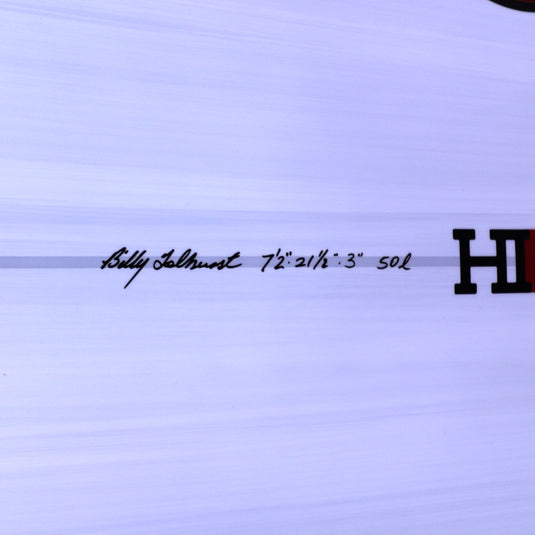 Harley Ingleby Series HIBT 3+3 Thunderbolt Red 7'2 x 21 ½ x 3 Surfboard - White/Blue