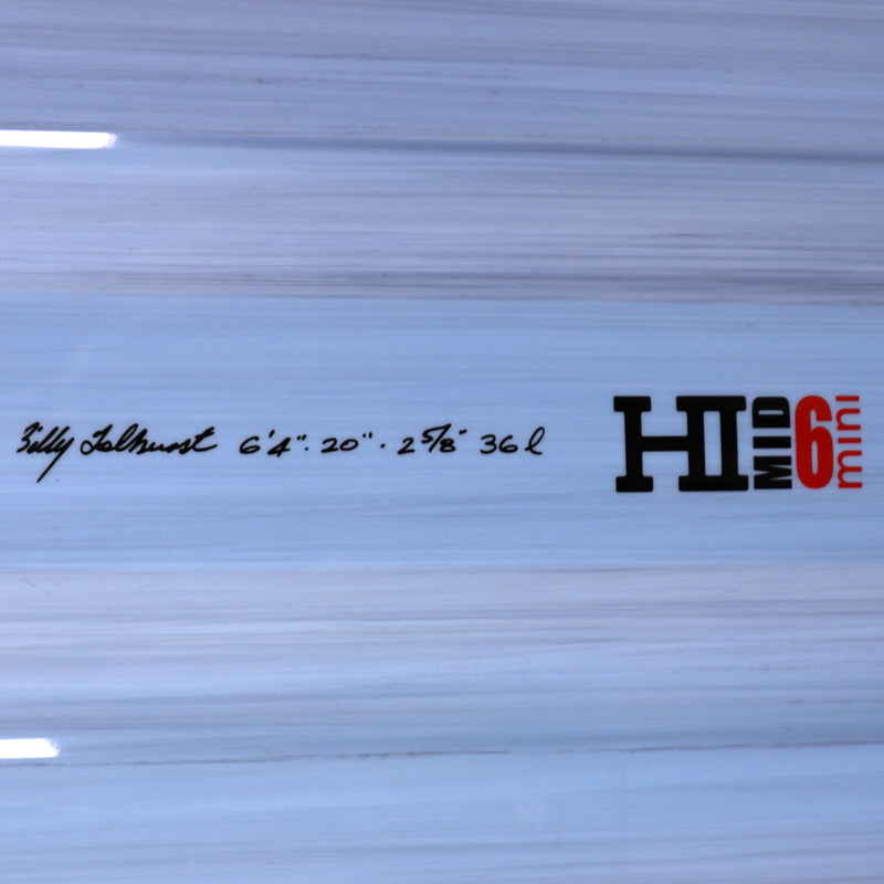 Load image into Gallery viewer, Harley Ingleby Series Mid 6 Mini Thunderbolt Red 6'4 × 20 × 2 ⅝ Surfboard - Light Blue 4
