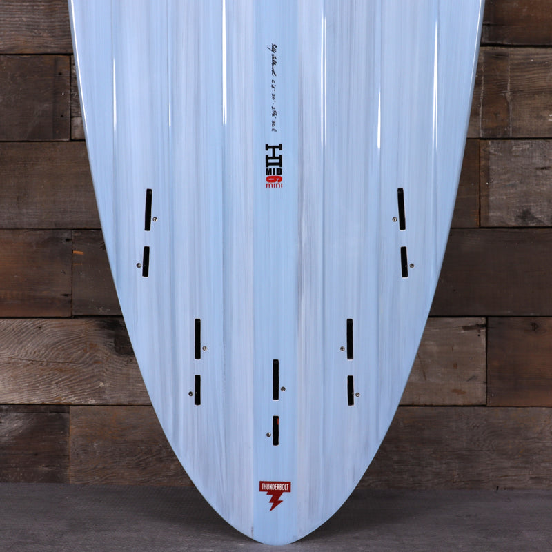 Load image into Gallery viewer, Harley Ingleby Series Mid 6 Mini Thunderbolt Red 6&#39;4 x 20 x 2 ⅝ Surfboard - Light Blue
