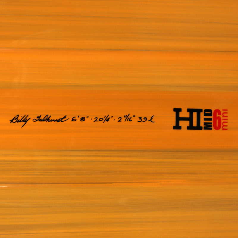 Load image into Gallery viewer, Harley Ingleby Series Mid 6 Mini Thunderbolt Red 6&#39;8 x 20 ¼ x 2 11/16 Surfboard - Orange
