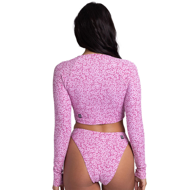 Load image into Gallery viewer, JOLYN Moana Long Sleeve Crop Rash Guard
