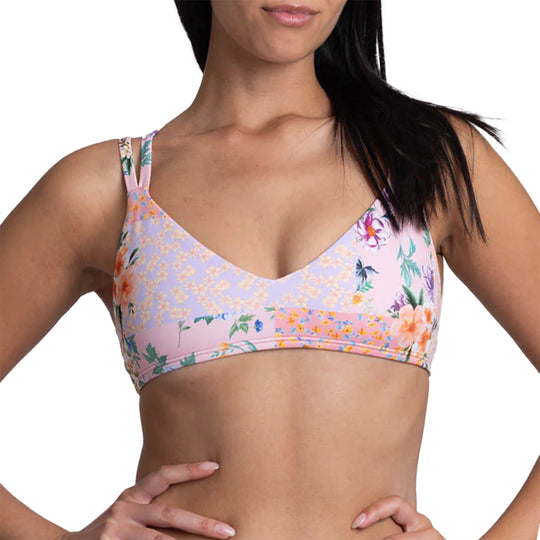 JOLYN Women's Suzy Fixed-Back Surfing Bikini Top