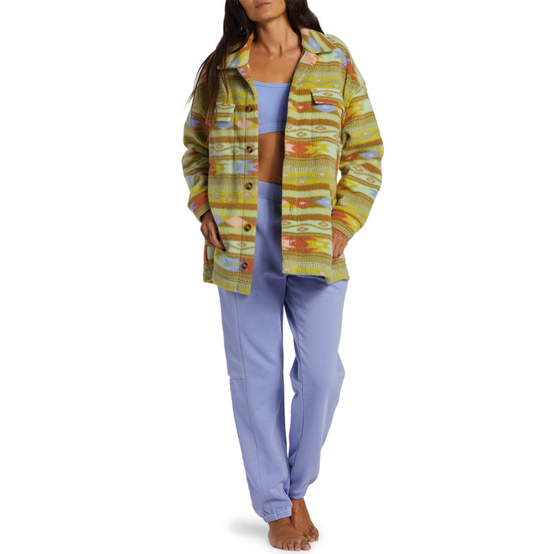 Load image into Gallery viewer, Billabong Women's Happy Camper Shacket Sweater Jacket 4
