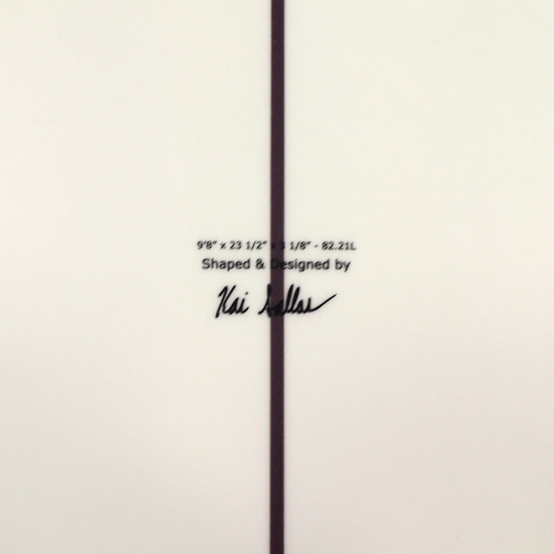 Load image into Gallery viewer, Kai Sallas Tsunami Thunderbolt Silver 9'8 × 23 ½ × 3 ⅛ Surfboard - Volan 4
