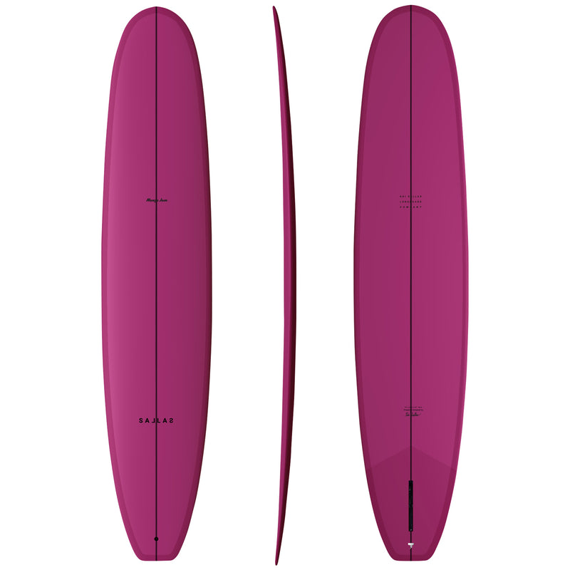 Load image into Gallery viewer, Kai Sallas Mango Jam Thunderbolt Silver Surfboard 4
