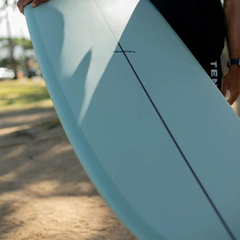 Load image into Gallery viewer, Kai Sallas Tsunami Thunderbolt Silver 9'8 × 23 ½ × 3 ⅛ Surfboard - Volan 5

