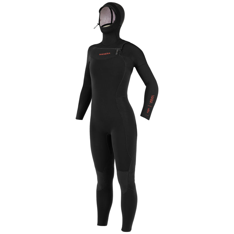 Load image into Gallery viewer, Manera Women's Magma 6/4 Hooded Chest-Zip Wetsuit
