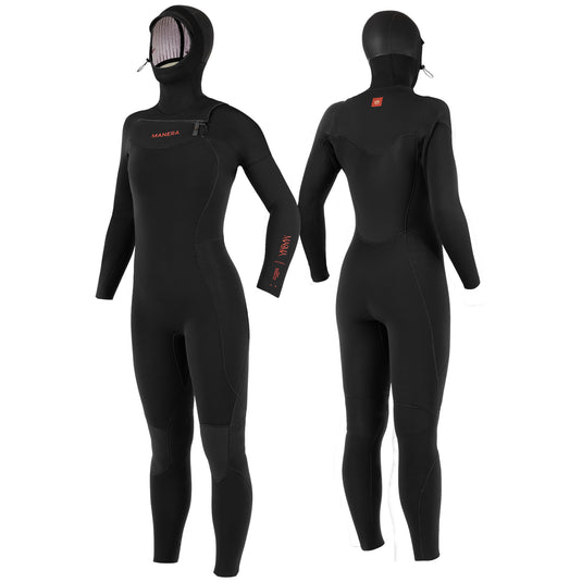 Manera Women's Magma 6/4 Hooded Chest-Zip Wetsuit
