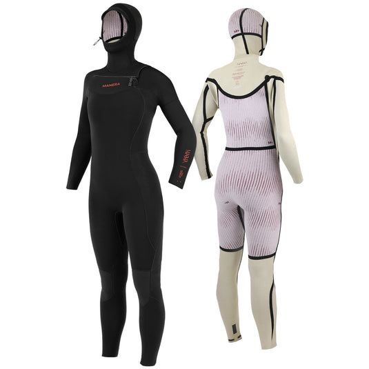 Manera Women's Magma 6/4 Hooded Chest-Zip Wetsuit