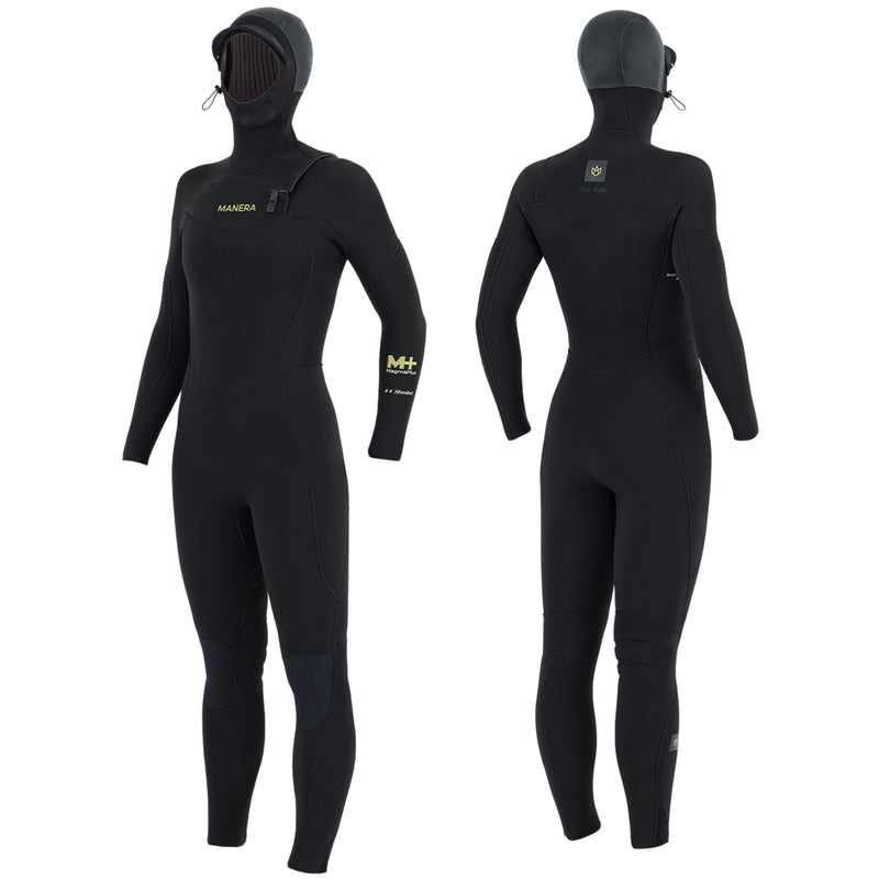 Load image into Gallery viewer, Manera Women&#39;s Magma Steamer 6/4 Hooded Chest Zip Wetsuit
