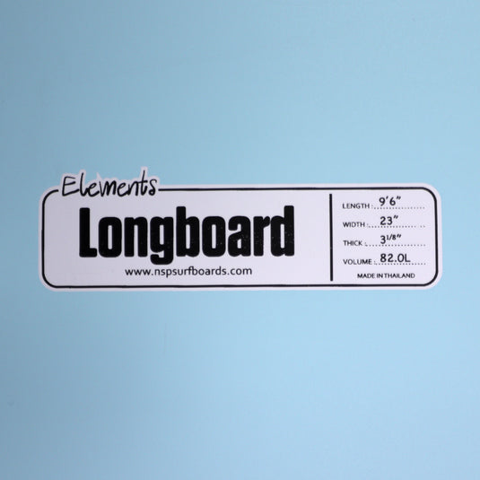 NSP Longboard Elements 9'6 × 23 × 3 ⅛ Surfboard - Sky Blue