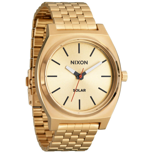 Nixon Time Teller Solar Stainless Steel Watch
