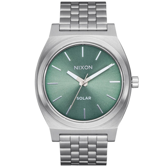 Nixon Time Teller Solar Stainless Steel Watch