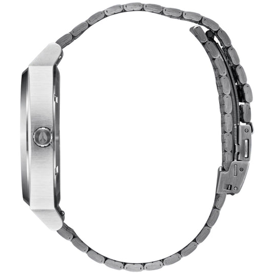 Nixon Time Teller Solar Stainless Steel Watch