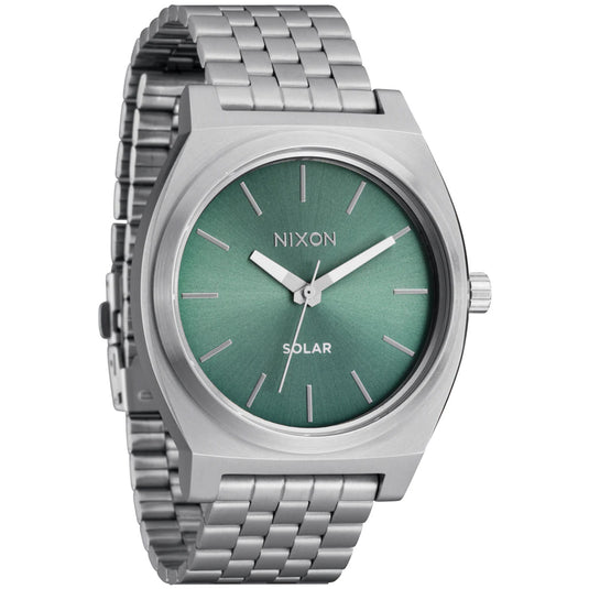 Nixon Time Teller Solar Stainless Steel Watch