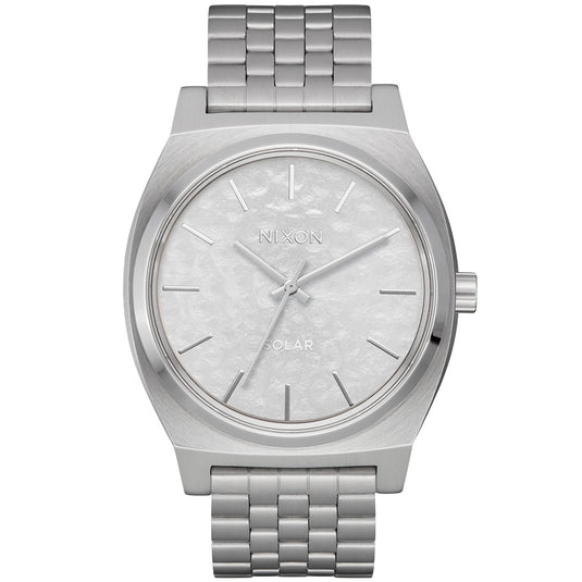 Nixon Time Teller Solar Stainless Steel Watch