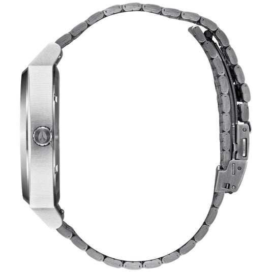 Nixon Time Teller Solar Stainless Steel Watch
