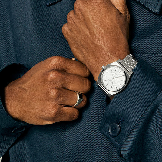Nixon Time Teller Solar Stainless Steel Watch