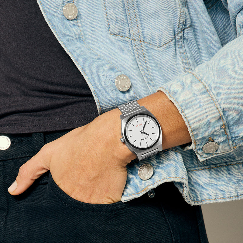 Load image into Gallery viewer, Nixon Time Teller Solar Stainless Steel Watch
