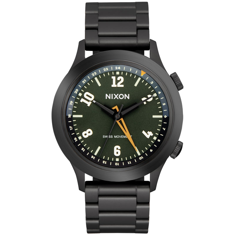Load image into Gallery viewer, Nixon The Drifter 40 GMT Stainless Steel Watch
