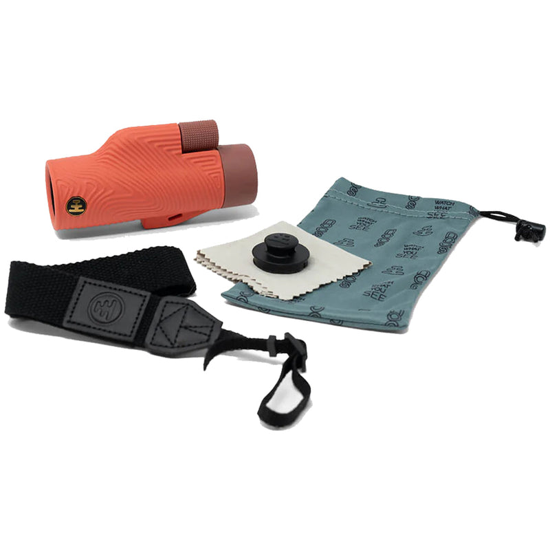 Load image into Gallery viewer, Nocs Provisions Field Tube 8×32 Waterproof Monocular - Coral Red 7
