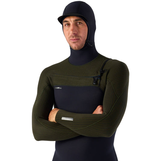 O'Neill Hyperfreak 4/3+ Hooded Chest-Zip Wetsuit