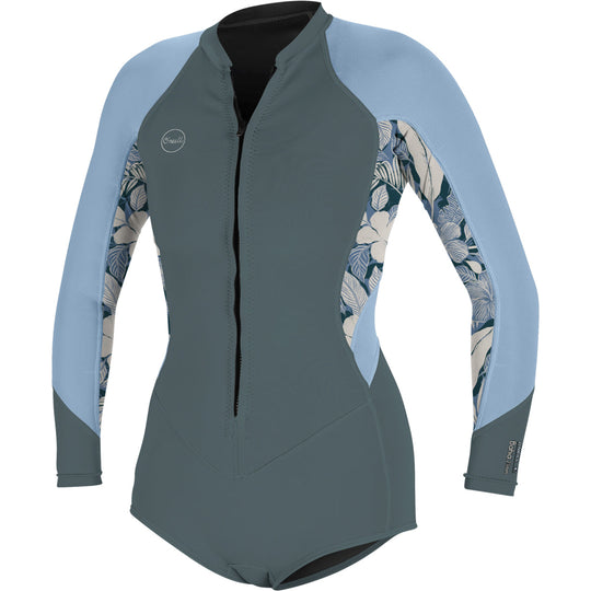 O'Neill Women's Bahia 2/1 Long Sleeve Front-Zip Spring Wetsuit