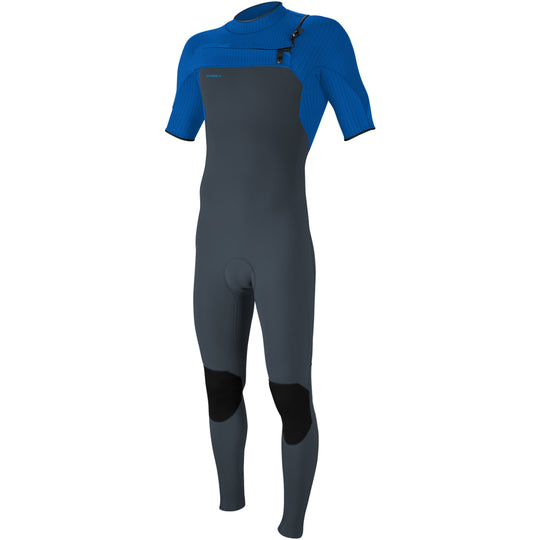 O'Neill HyperFreak 2mm Short Sleeve Chest-Zip Wetsuit - Dkorion/Deepsea