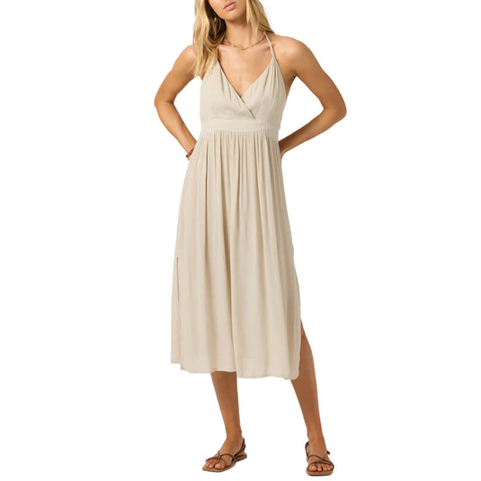 solid midi dress for women Solid Midi Dress for Women in White