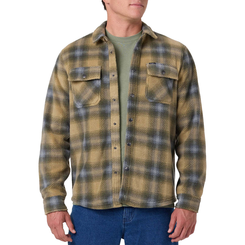 Load image into Gallery viewer, O'Neill Glacier Plaid Superfleece Long Sleeve Snap-Button Shirt
