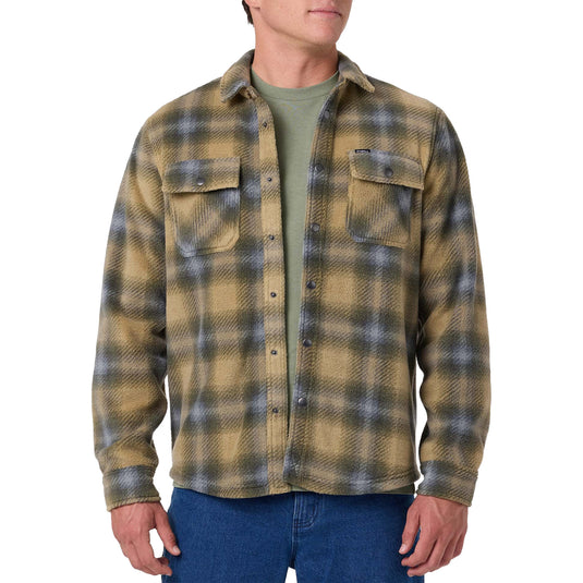 O'Neill Glacier Plaid Superfleece Long Sleeve Snap-Button Shirt